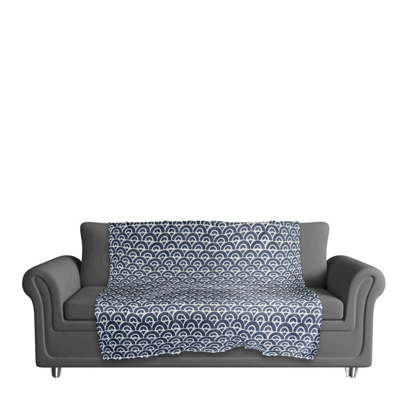 Hand Woven Throw Blanket, Navy