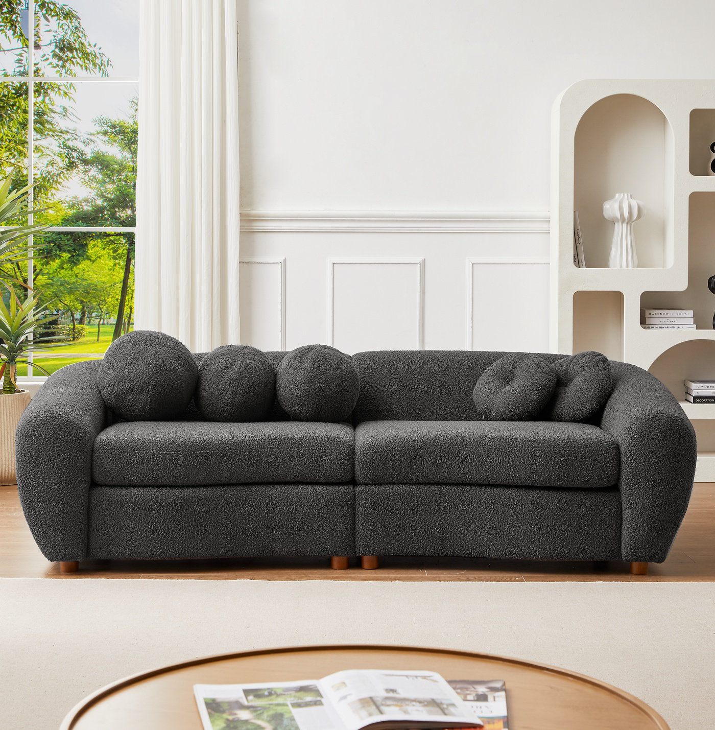 GZMWON 87.81'' Upholstered Sofa | Wayfair