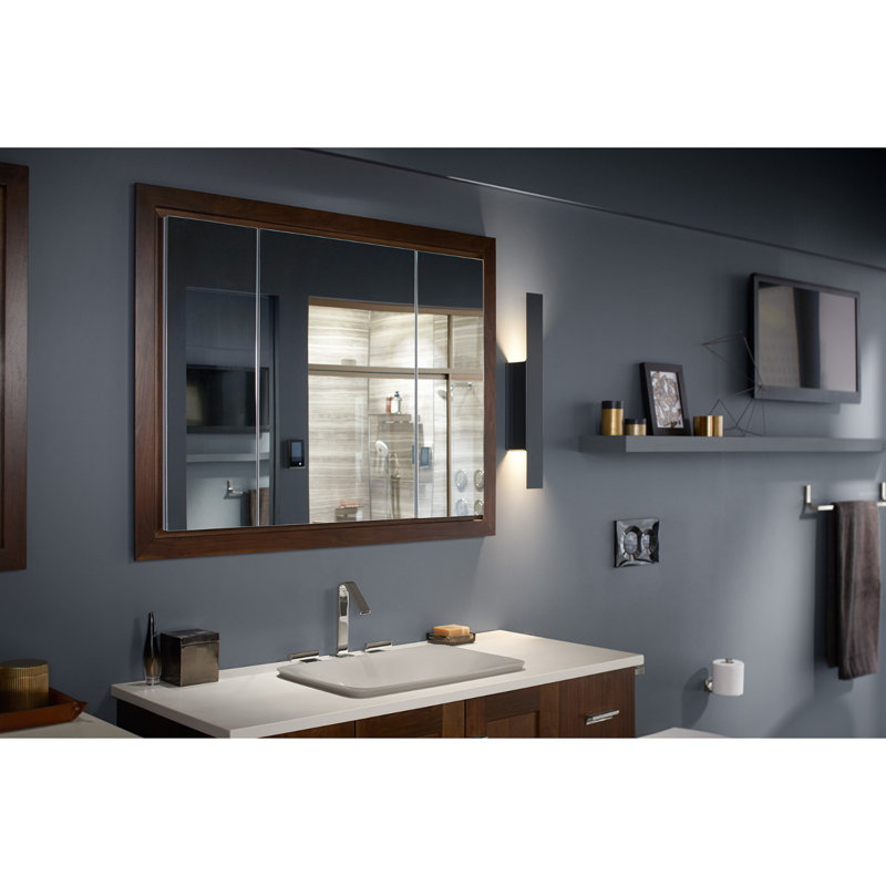 Carillon Ceramic Rectangular Drop-in Bathroom Sink, Cashmere