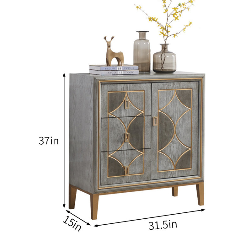 Armoire d'appoint rectangulaire Light Luxury Line.