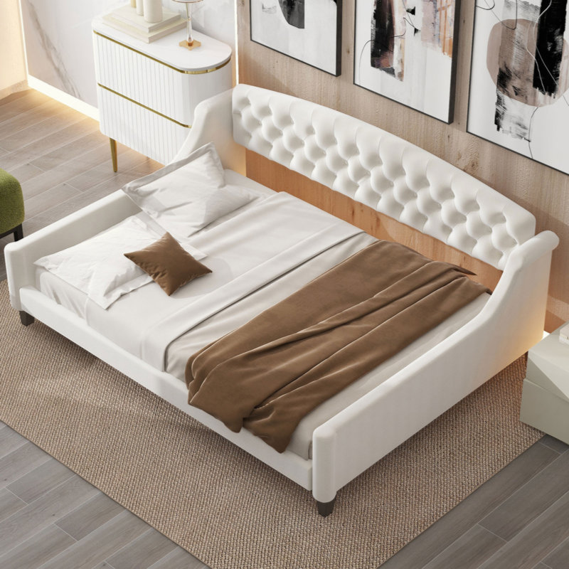 Lit de jour Modern Luxury, Beige, Double