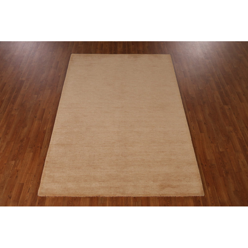 Solid Gabbeh Indian Area Rug