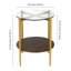 Table de bout en verre avec rangement Otto-1790963298