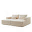 Méridienne surdimensionnée 87 po, sans assemblage requis, causeuse Cloud Plush