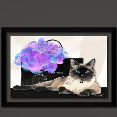 « couture kitty », reproduction encadrée