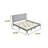 King-Size Bed Frame With Soft-Padded Headboard-1547313934