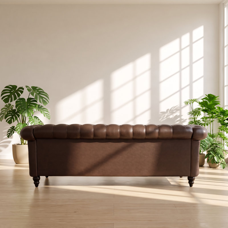 Canapé Chesterfield l 84,65 po x P 32,09 po x H 28,35 po