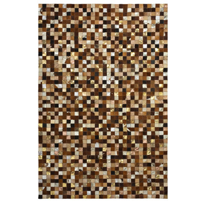 Verona Cowhide Geometric Indoor Rug