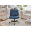 Chaise de bureau moderne, fauteuil de bureau d'ordinateur en lin-696757908