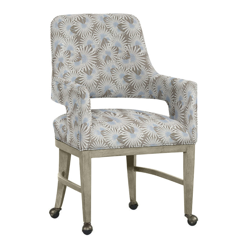 Chaise avec accoudoirs Josie, Perigold Etta Vapor, Amande chamois