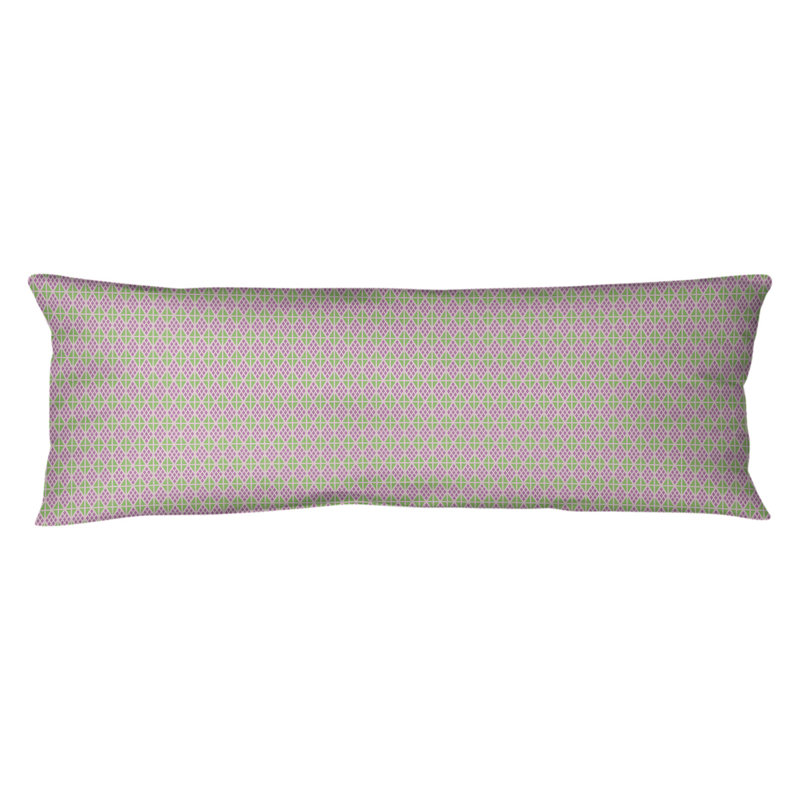 Katelyn Elizabeth Diamonds Lumbar Pillow, Poly Fill, Pink Pastel, Plush Fleece