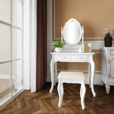 Ensemble coiffeuse avec miroir Hoglund