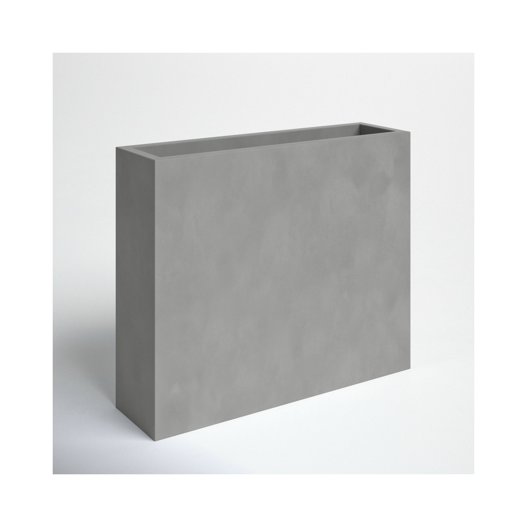 Connoisseur Handmade Planter Box, 30" H x 36" W x 12" D, Grey