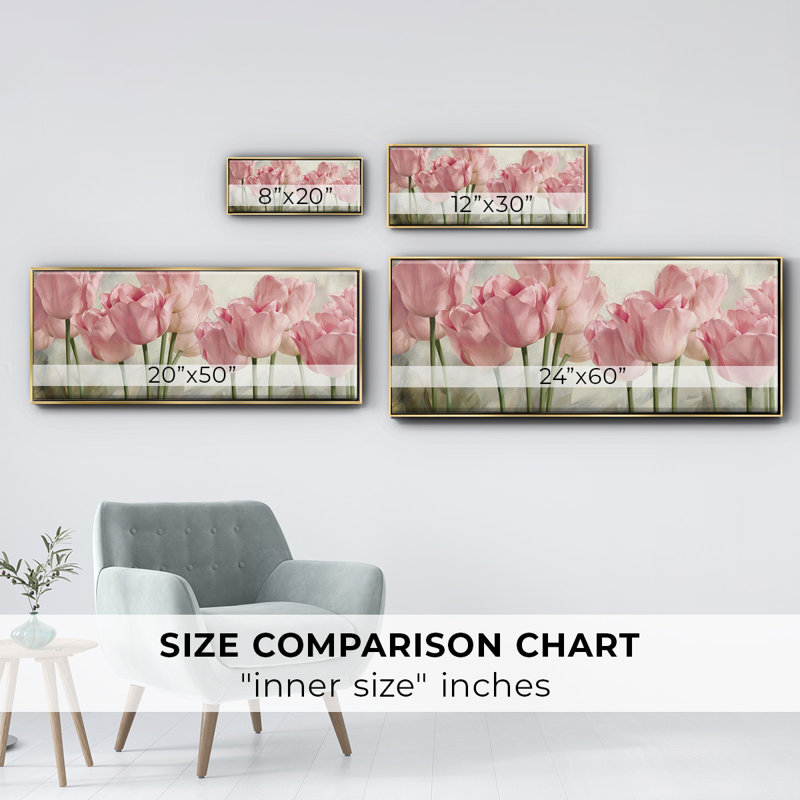 Nature Inspired II- Framed Canvas, 24" H x 60" W