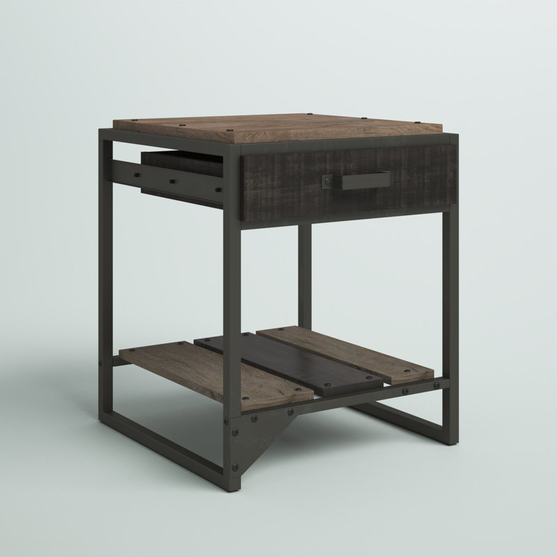 Claryce End Table with Storage