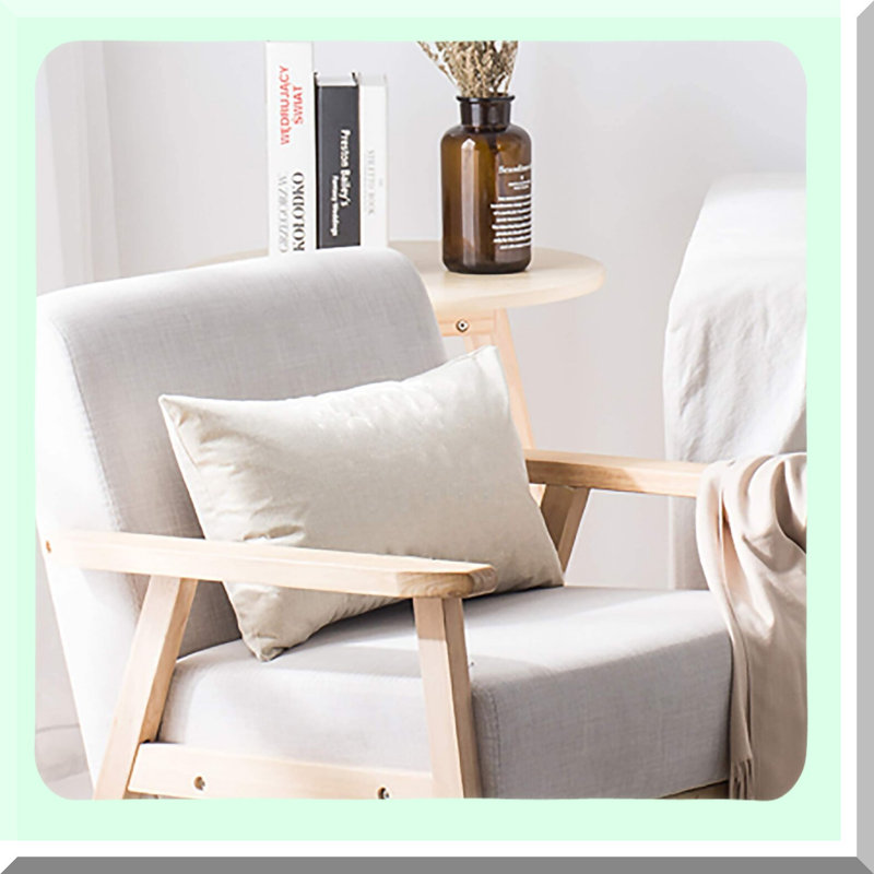 Comfort Square Pillow Insert - Soft Fluffy Down Alternative Polyester Insert with Cover for Sofa, Couch, Bed, Car - White,
