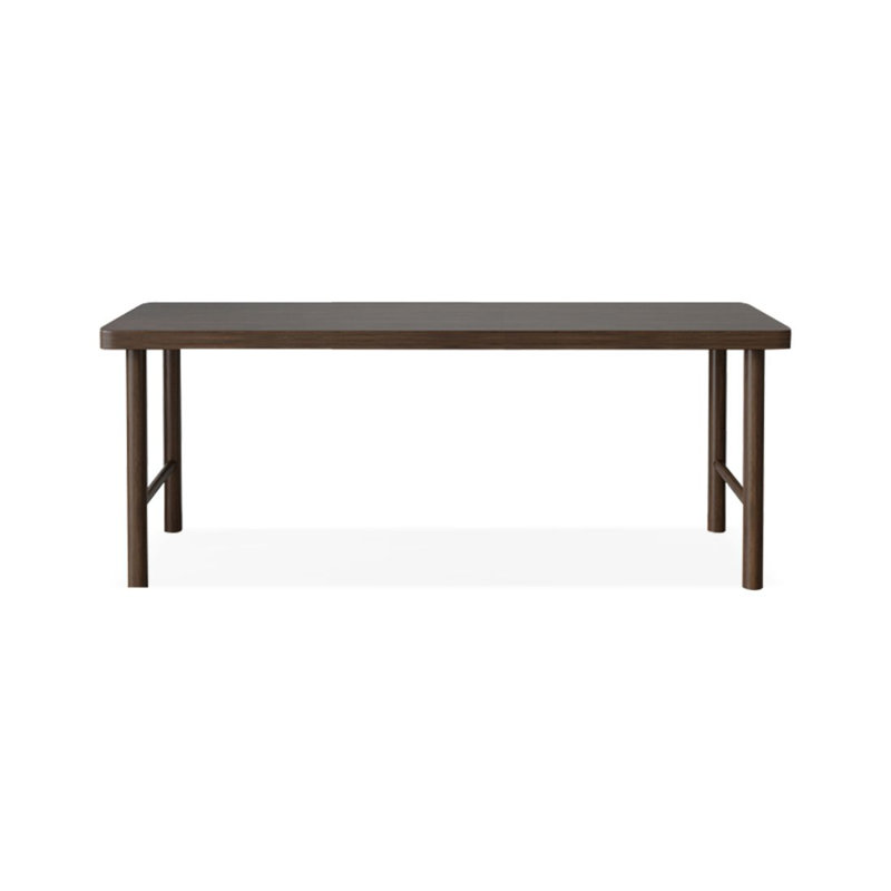 Bureau d'écriture rectangulaire en bois massif brun noisette, H 29,53 po x l 70,87 po x P 23,62 po