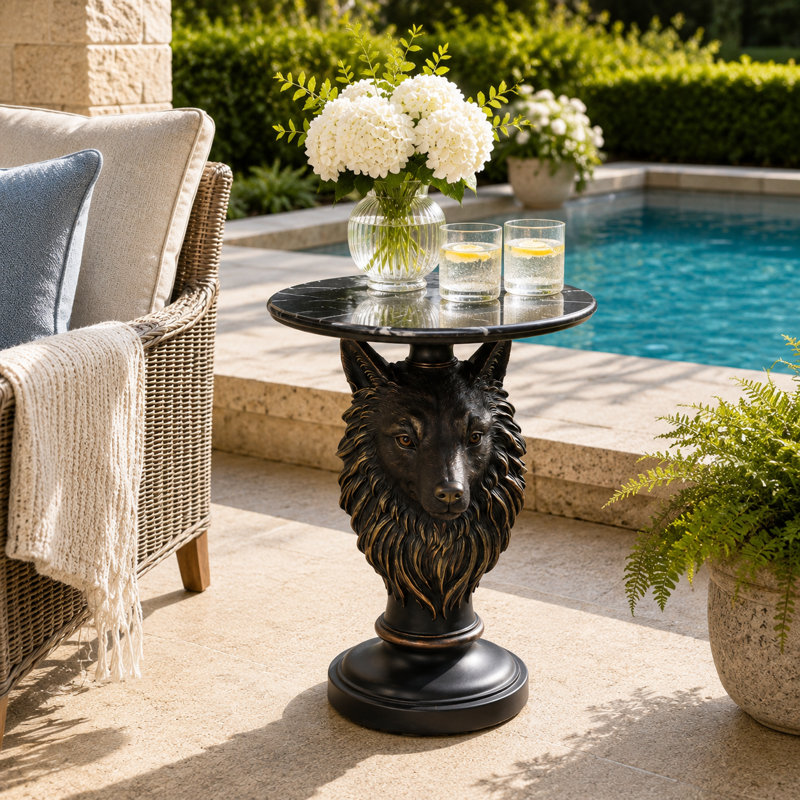 Table d'appoint en résine Wolf Wolf