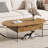Oval Coffee Table with Drawers