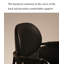 Chaise de salle à manger avec accoudoirs et dossier en cuir italien minimaliste
