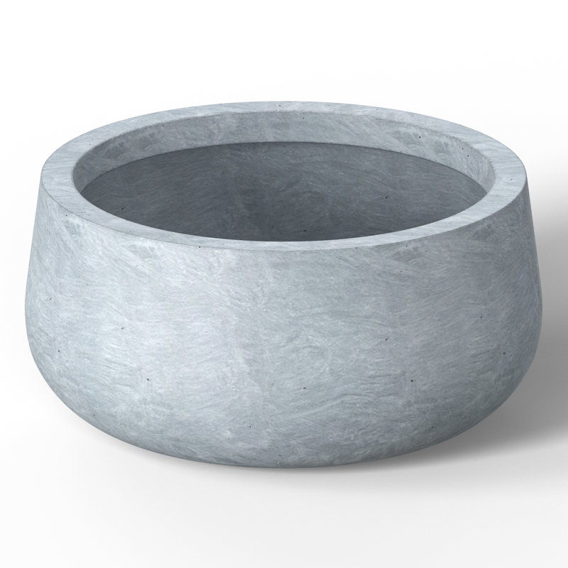 Renfrew Handmade Pot Planter, 8" H x 15" W x 15" D, Soft Slate