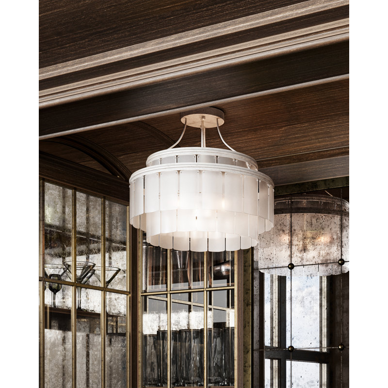 Plafonnier semi-encastré 3 lumières 15,5 po Vintner