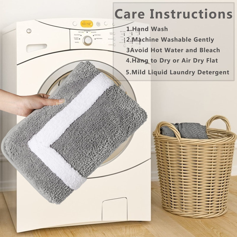 Non-Slip Rectangle Bath Rug