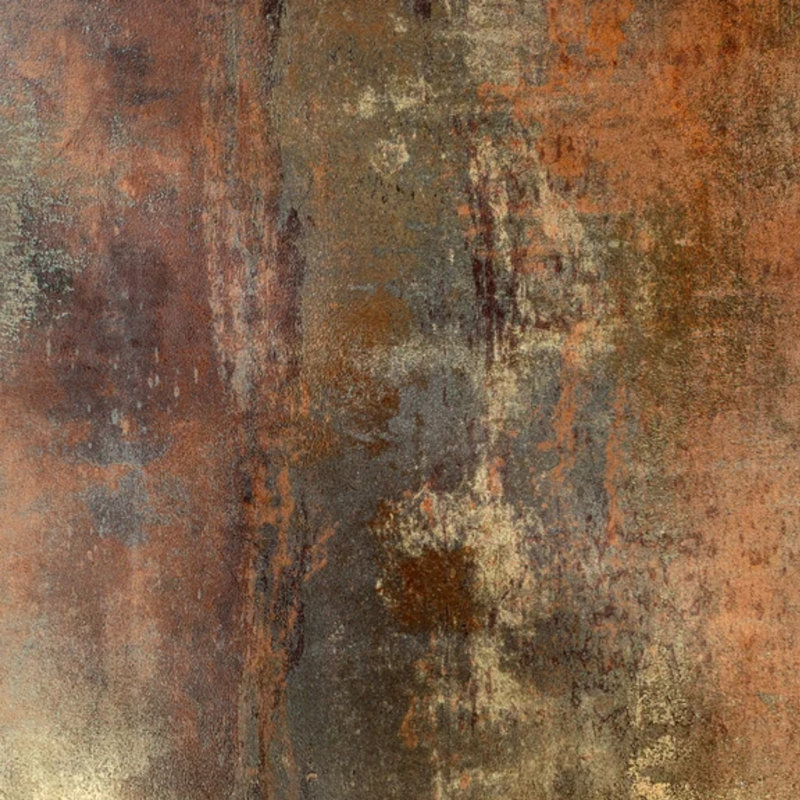 Rustic Copper Concrete Wall Mural, 204" L x 114" W