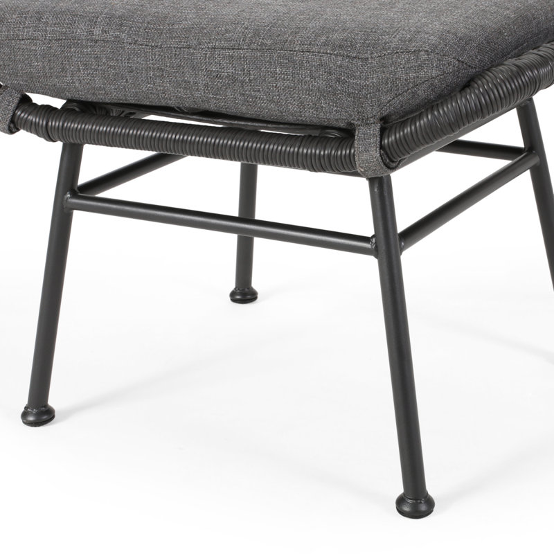 MONTANA OTTOMAN, Gray Cushion/Gray Frame