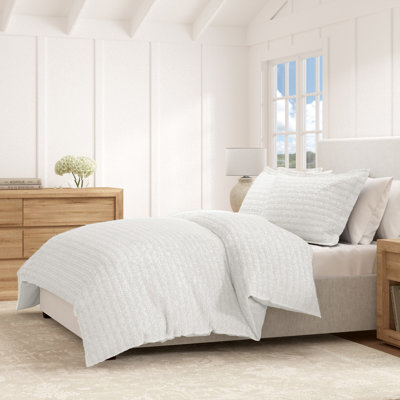 Waffle Cotton Duvet Cover Set