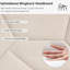 Base de lit pleine grandeur beige - solide, stable, sans sommier, avec cadre de rangement sous le lit peu encombrant et en lin, tête de lit efficace-899087672