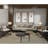 Geoff Trilogy 3 Tier Coffee Table, Handcrafted In Black, Antiqued Brass And Silver Finish, 37-Inch