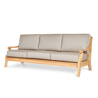 Khari Sonoma 3-Person Teak Outdoor Sofa