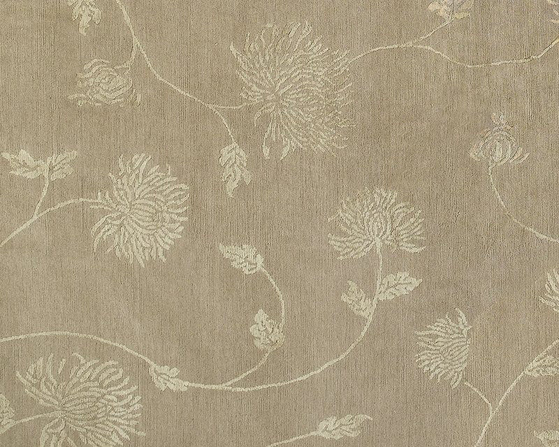Enchantment Floral Area Rug in Neutral/Taupe, Rectangle 10' x 14'