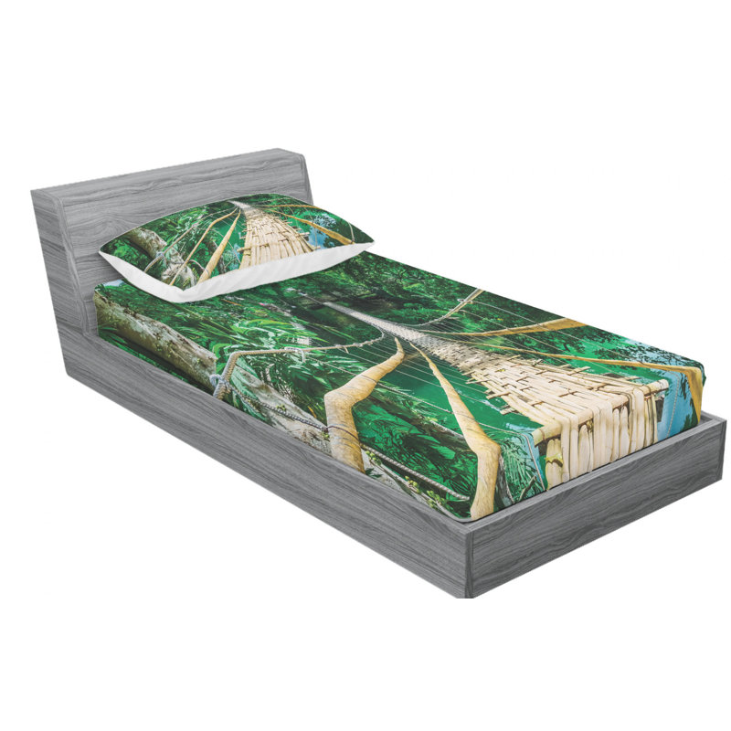 Microfiber Sheet Set, Twin Sheet Set with Fitted Sheet