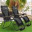Chaise inclinable zéro gravité avec coussin-66076588