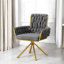 Helmville Tufted Velvet Metal Armchair (1Pcs)-1295454516-1326291468