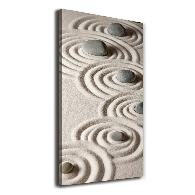 Stones On The Sand - Wrapped Canvas Print