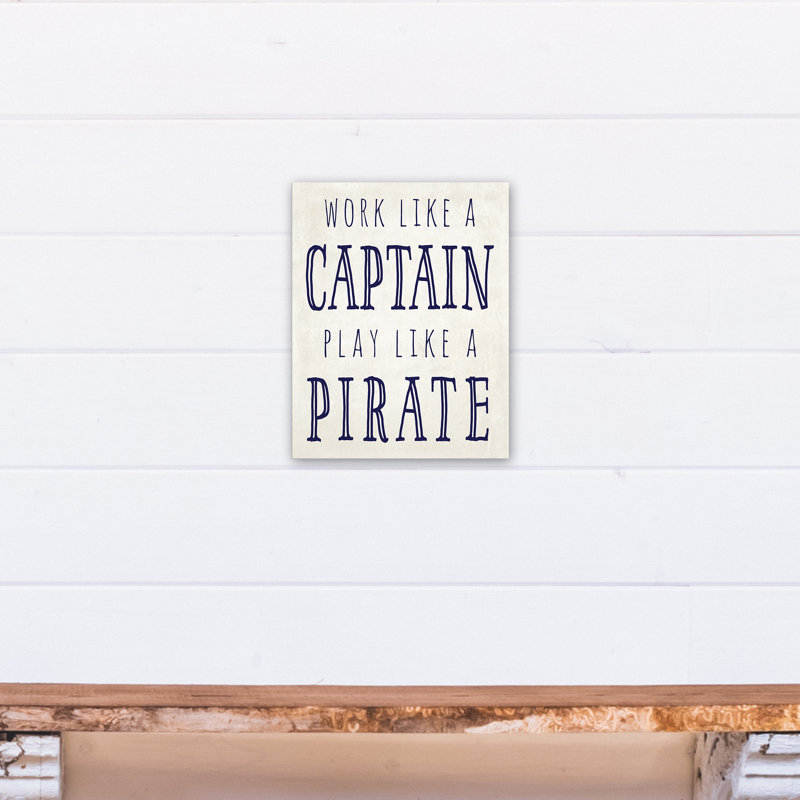 Art de jeu comme une toile de pirate Betts, H 14 po x l 11 po x P 1,25 po