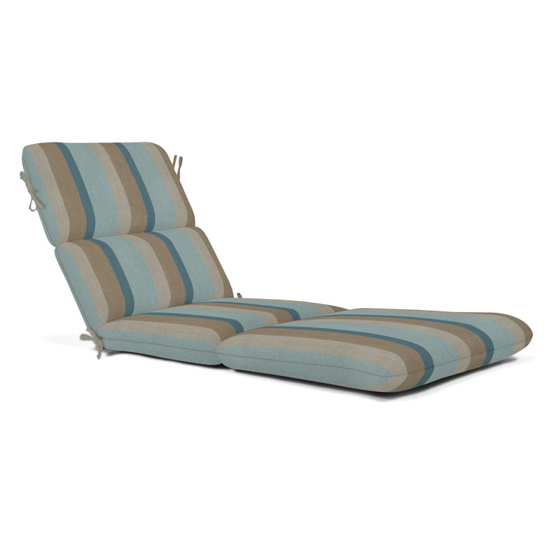 Marlowe Sunbrella® 1-Piece Outdoor Chaise Cushion, Gateway Mist Sunbrella®