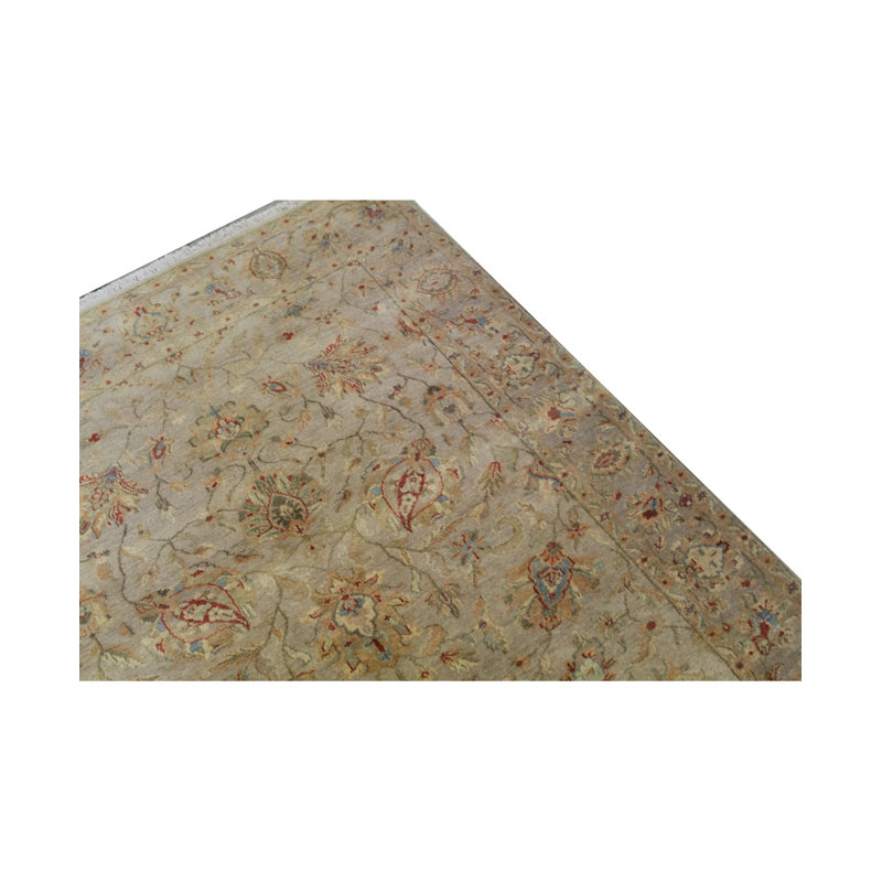 Hand-Knotted High-Quality Brown and Brown Area Rug