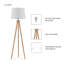 Lampe trépied 58 po Wade Logan