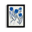 Borrowed And Blue Flowers II Framed On Paper by Danhui Nai Print-2109979484-2109979491