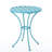 Powder Coated Iron Bistro - 3 Pc Kd Metal, Blue, 30" Table & 2 Chairs, Water- Outdoor Appeal, 18" Seat, 24.96"X24.96 Metal Iron, And Enchantment,-999012338
