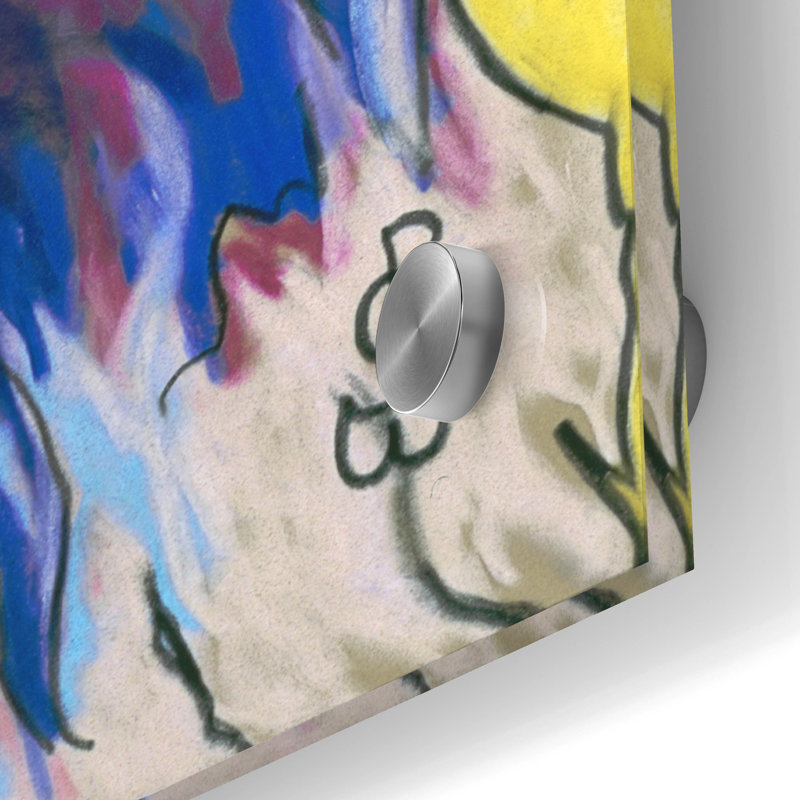  Art mural en verre acrylique blanc 24 "x 24", H 24 po x l 24 po