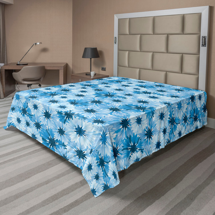 Ambesonne, drap plat floral pivoines, art botanique printanier