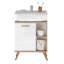 Quickset 923 60.5cm Single Bathroom Vanity Base Only in Glossy White