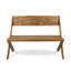 Banc en bois de style champêtre, parfait pour le jardin ou le porche