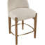 Tabouret de comptoir rembourré en tissu Maud-121555369