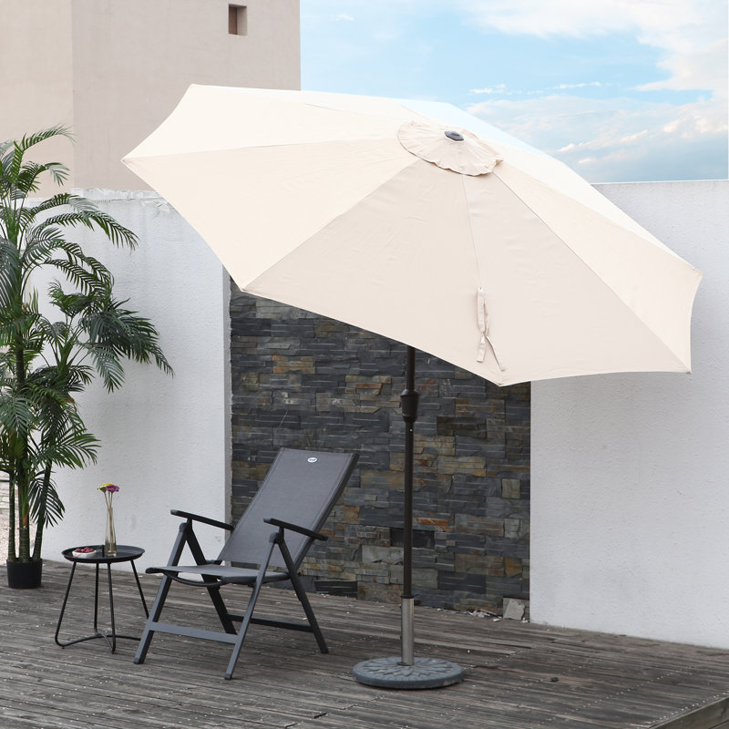 Parasol de patio 106 pouces, Rouge